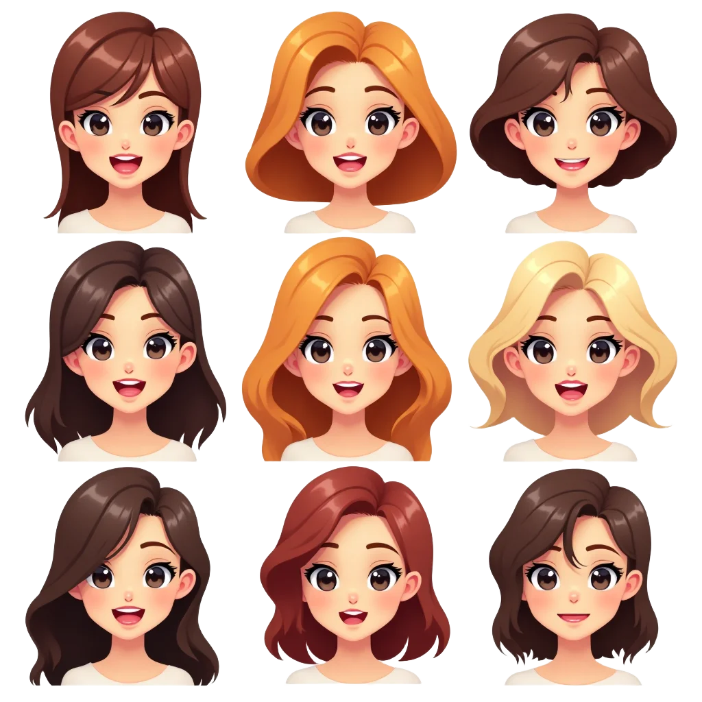 Animated Hair Styles