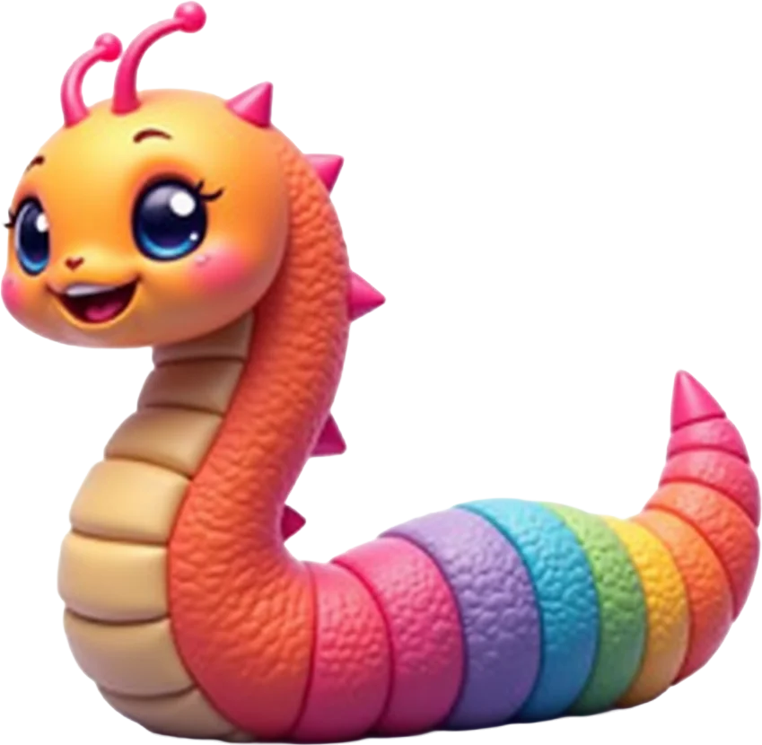 Rainbow Caterpillar Toy