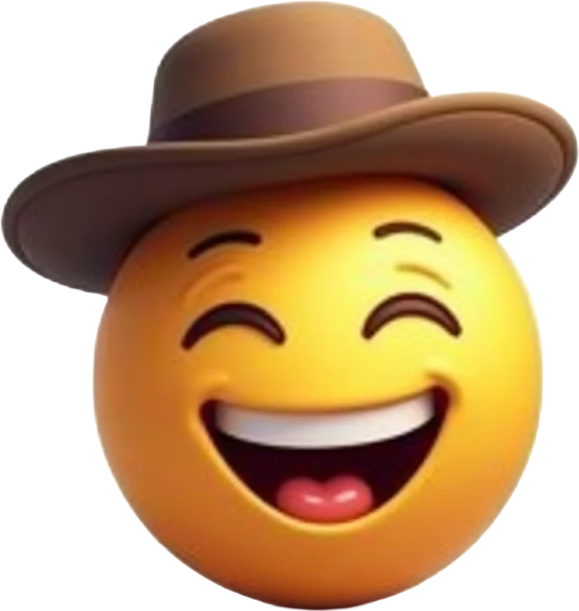 Laughing Face with Cowboy Hat