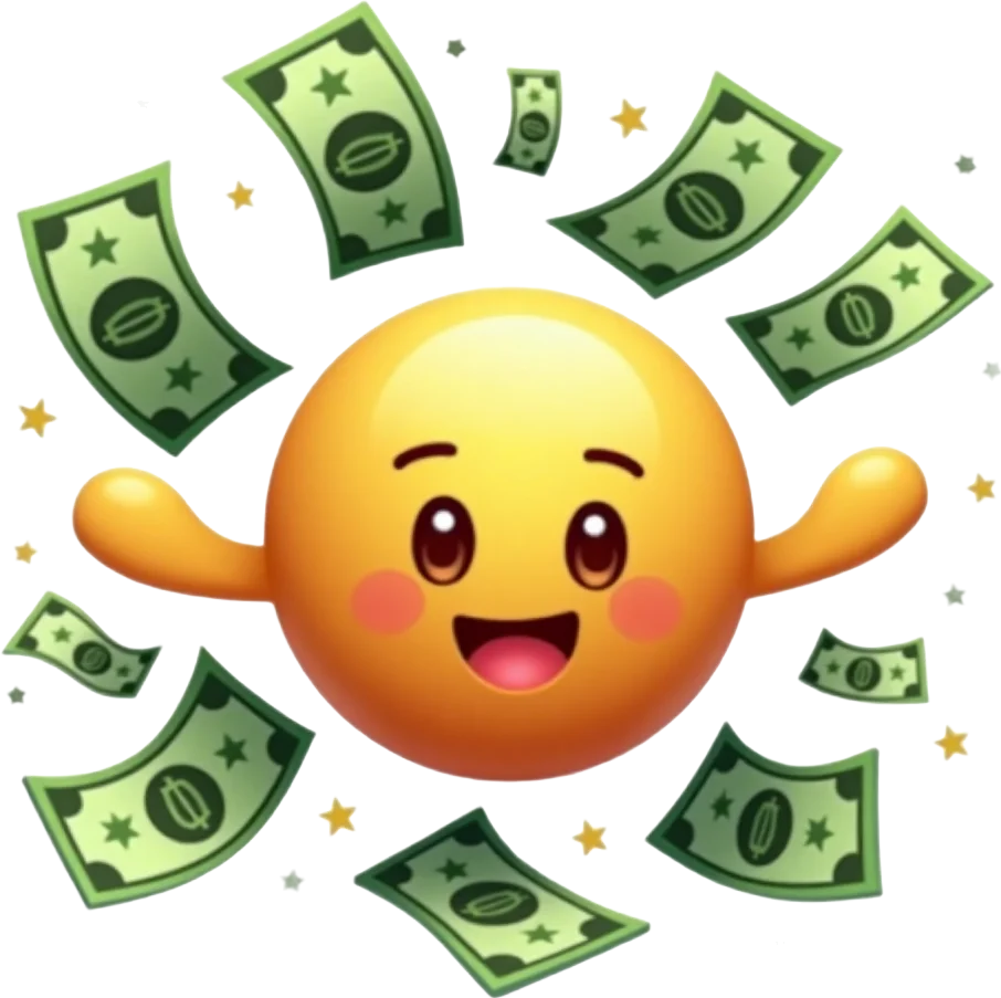 Money Rain Emoji