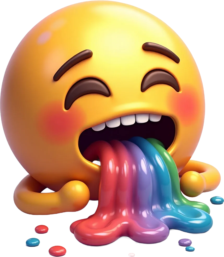 Rainbow Vomit Emoji