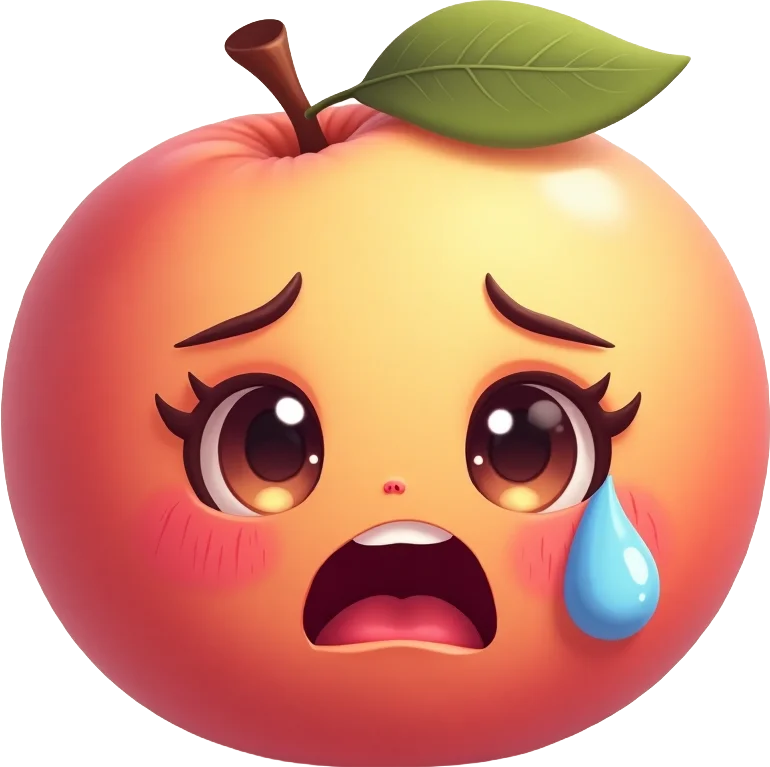 Sad Apple Emoji