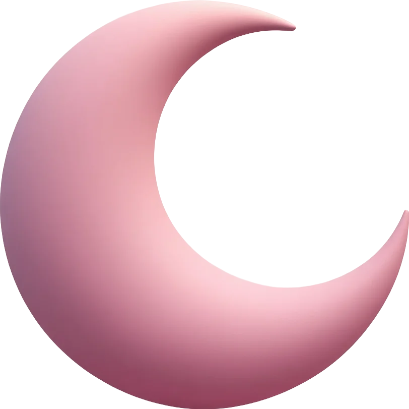 Pink Crescent Moon