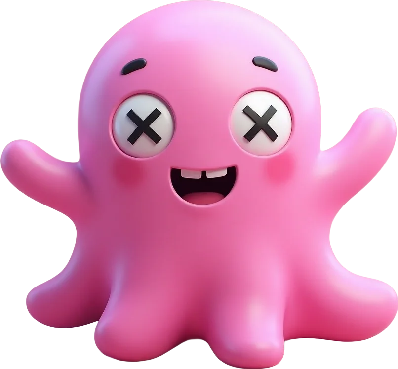 Pink Blob Ghost