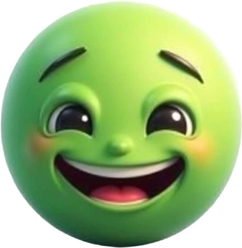 Happy Green Face