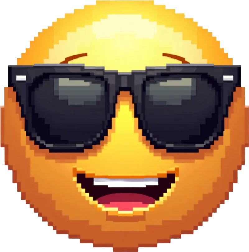 Cool Emoji with Sunglasses