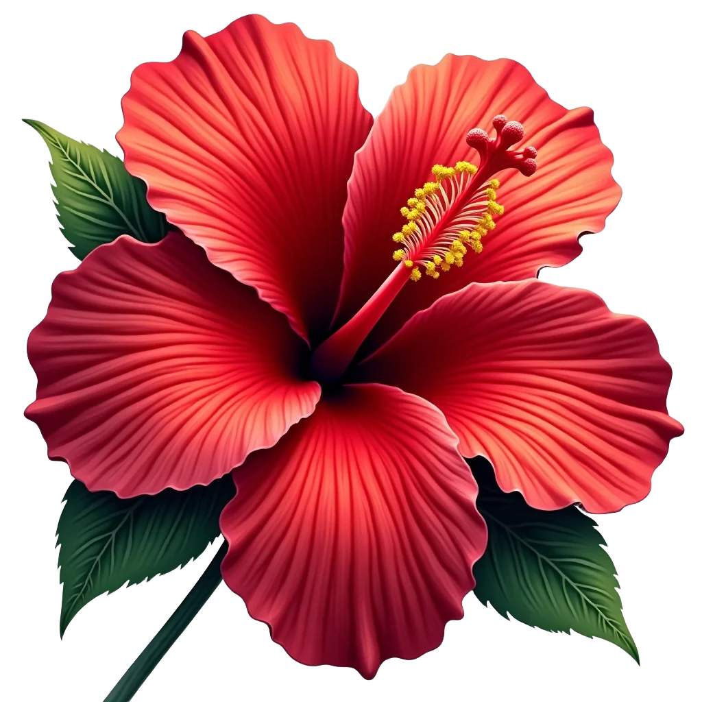 Red Hibiscus Flower