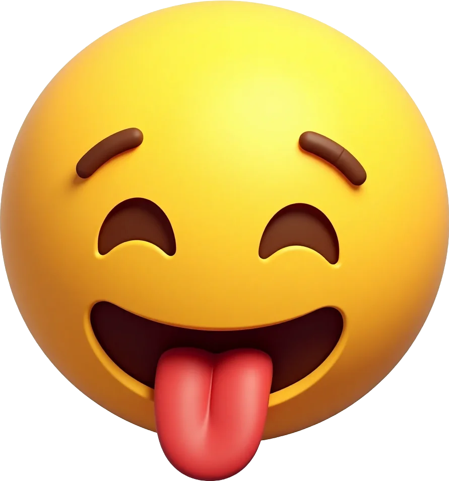 Happy Emoji with Tongue Out