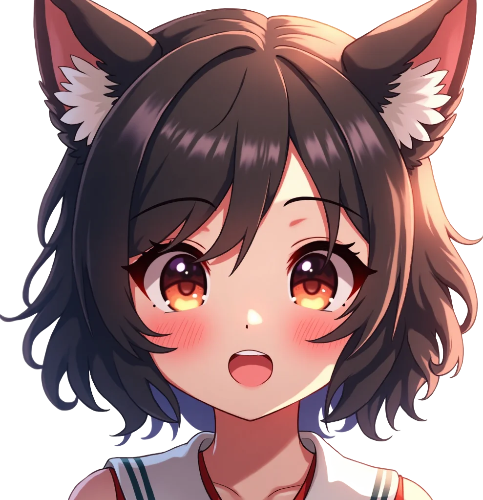 Cute Catgirl Portrait