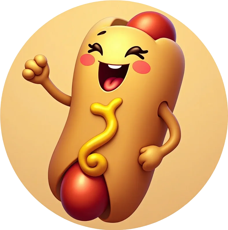 Joyful Hot Dog