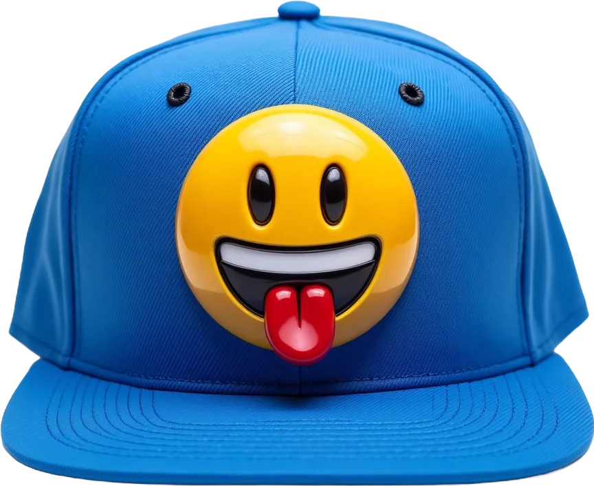 Blue Emoji Cap