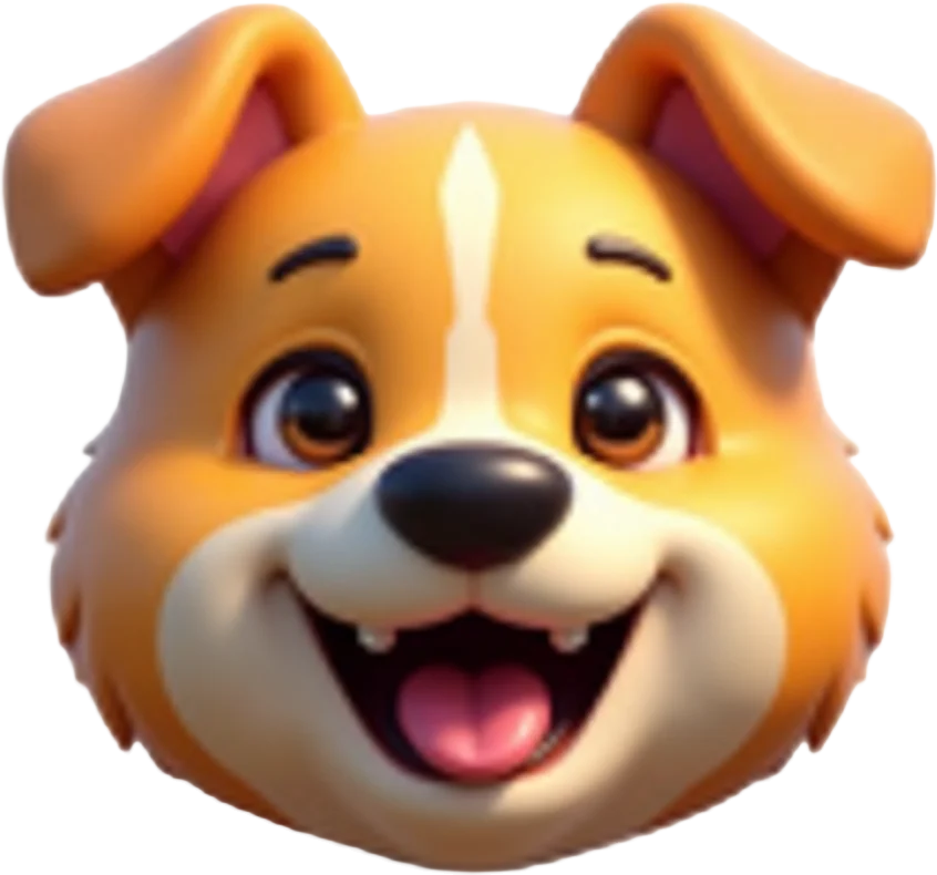 Happy Cartoon Dog