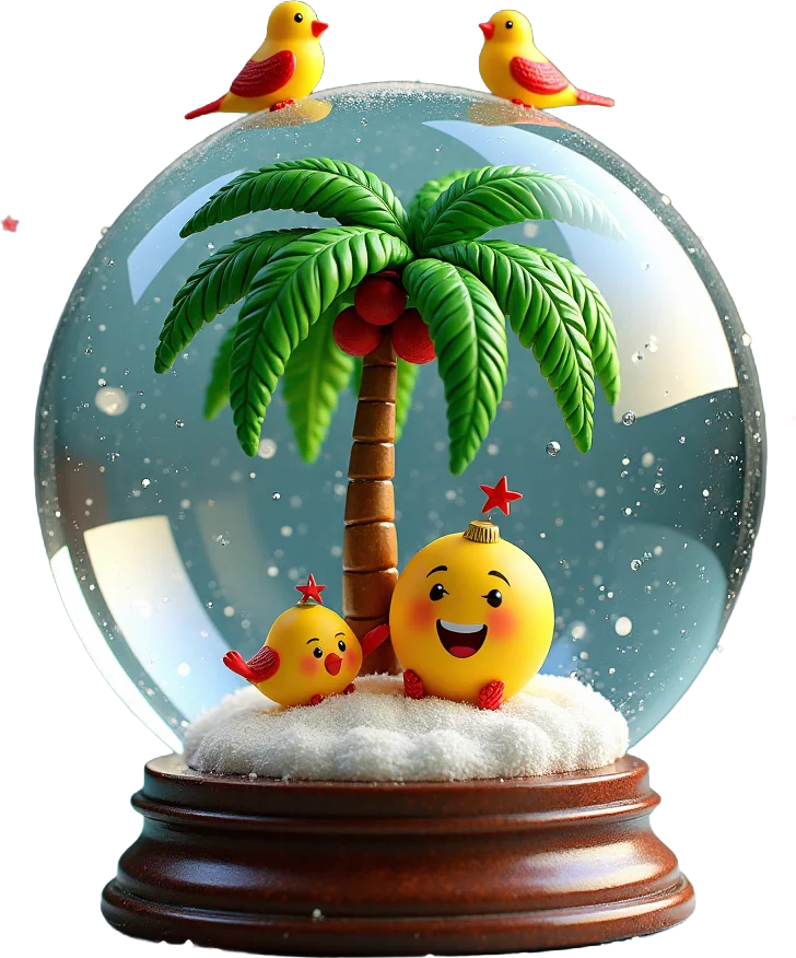 Tropical Snow Globe