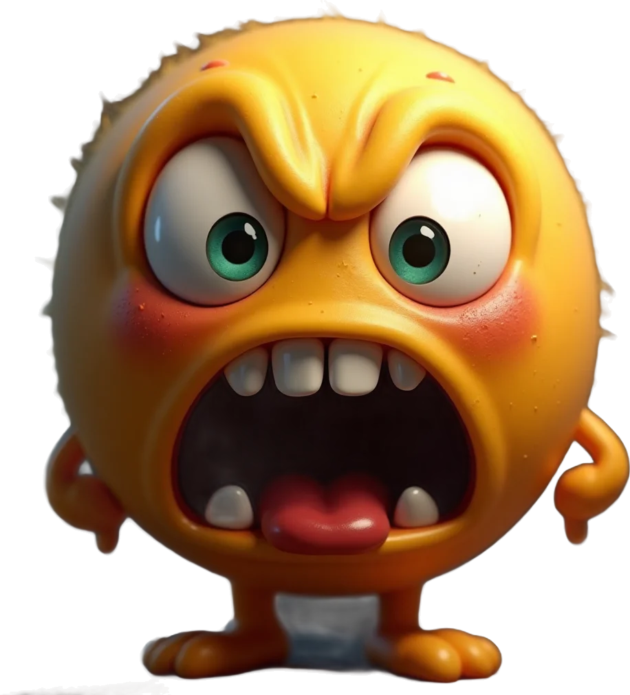 Angry Cartoon Character