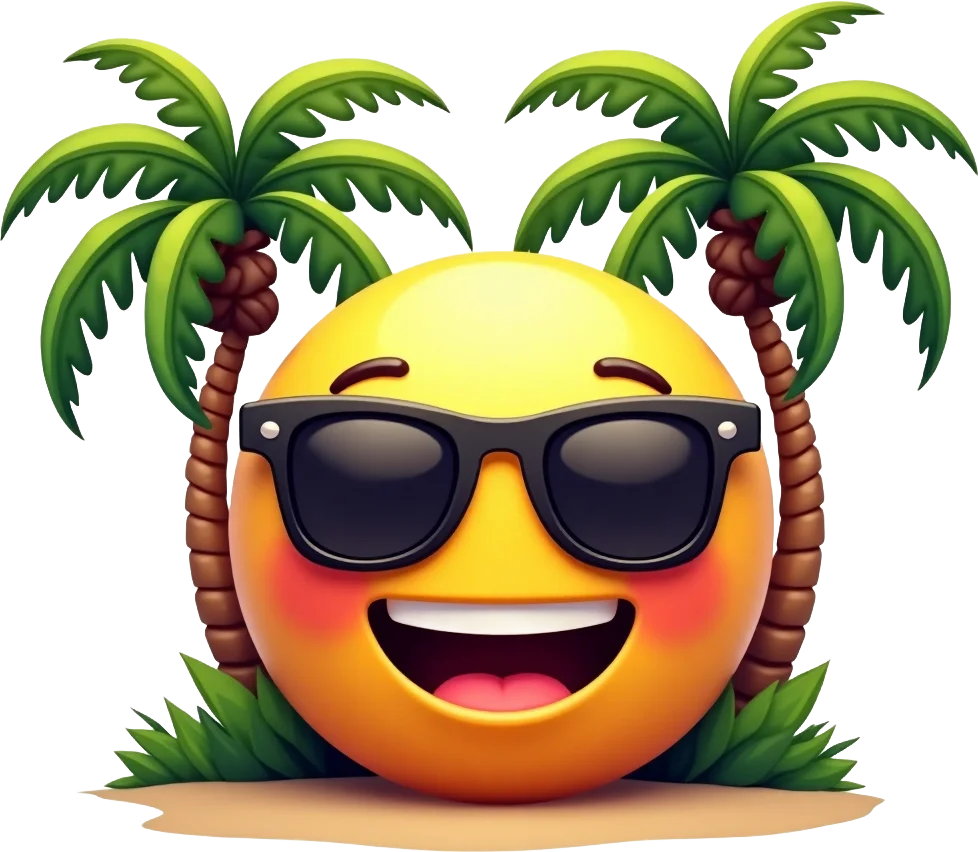 Beach Party Emoji