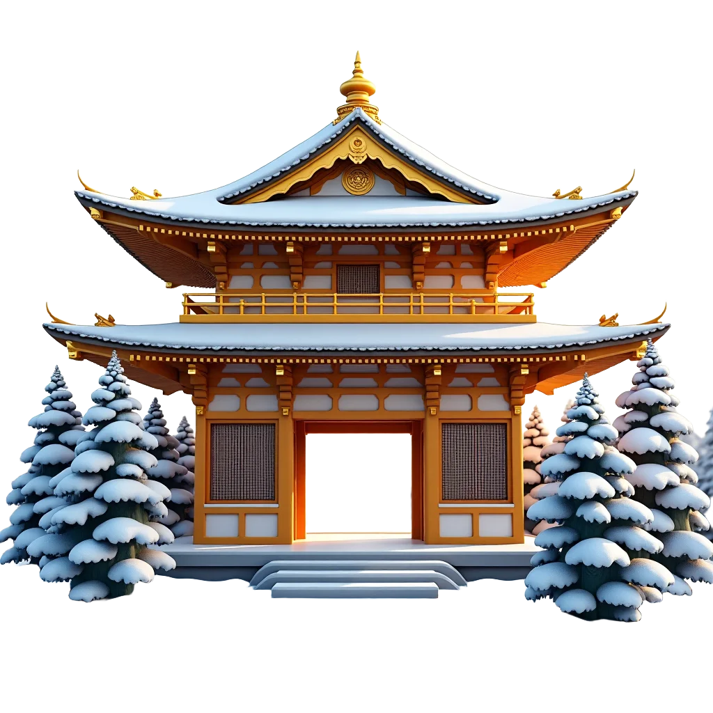 Snowy Temple