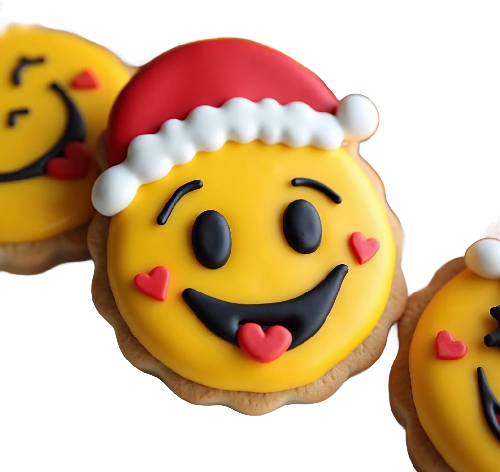 Festive Emoji Cookies