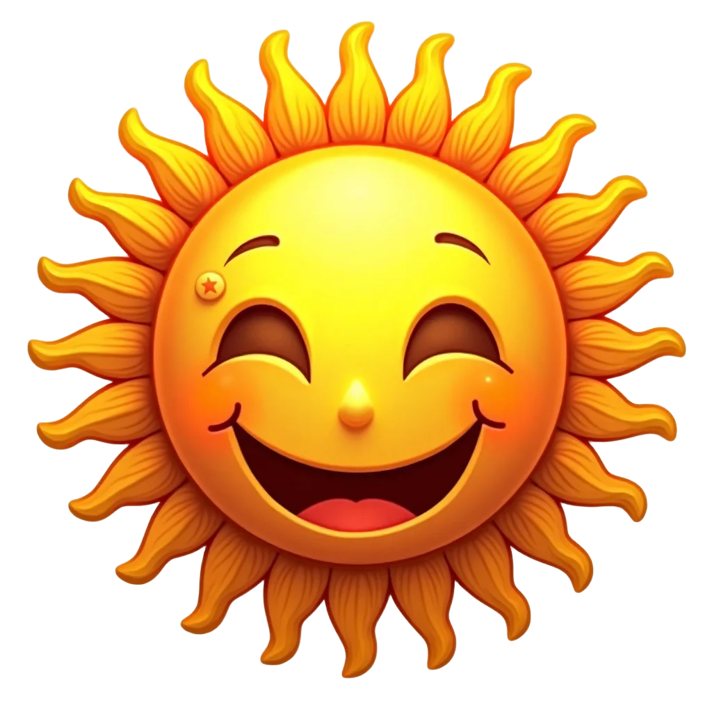 Happy Sun Emoji