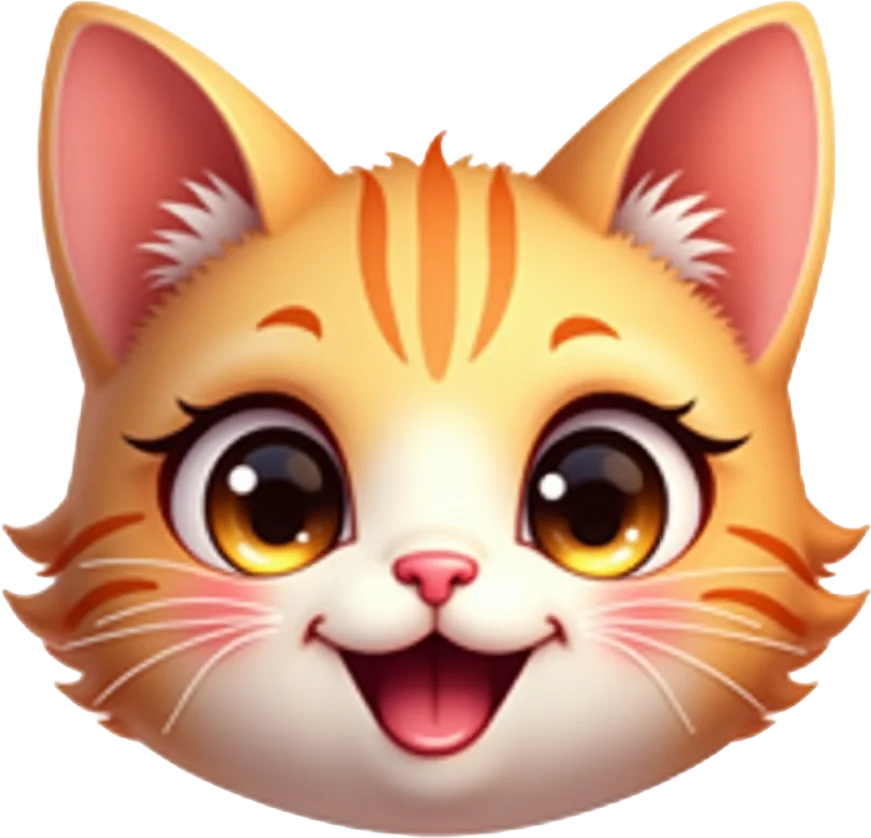 Happy Cartoon Cat