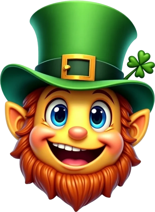 Leprechaun with Four-Leaf Clover