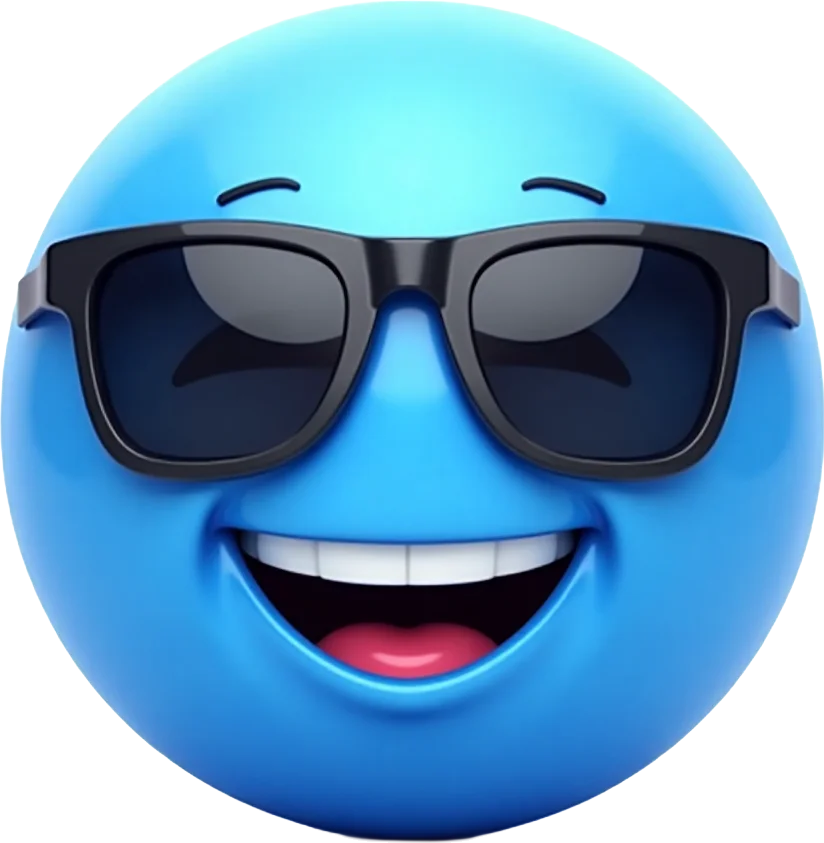 Cool Blue Smiley