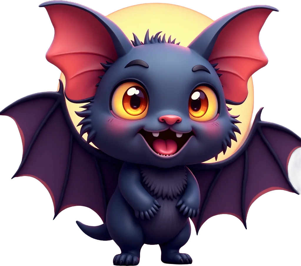 Cute Bat Character