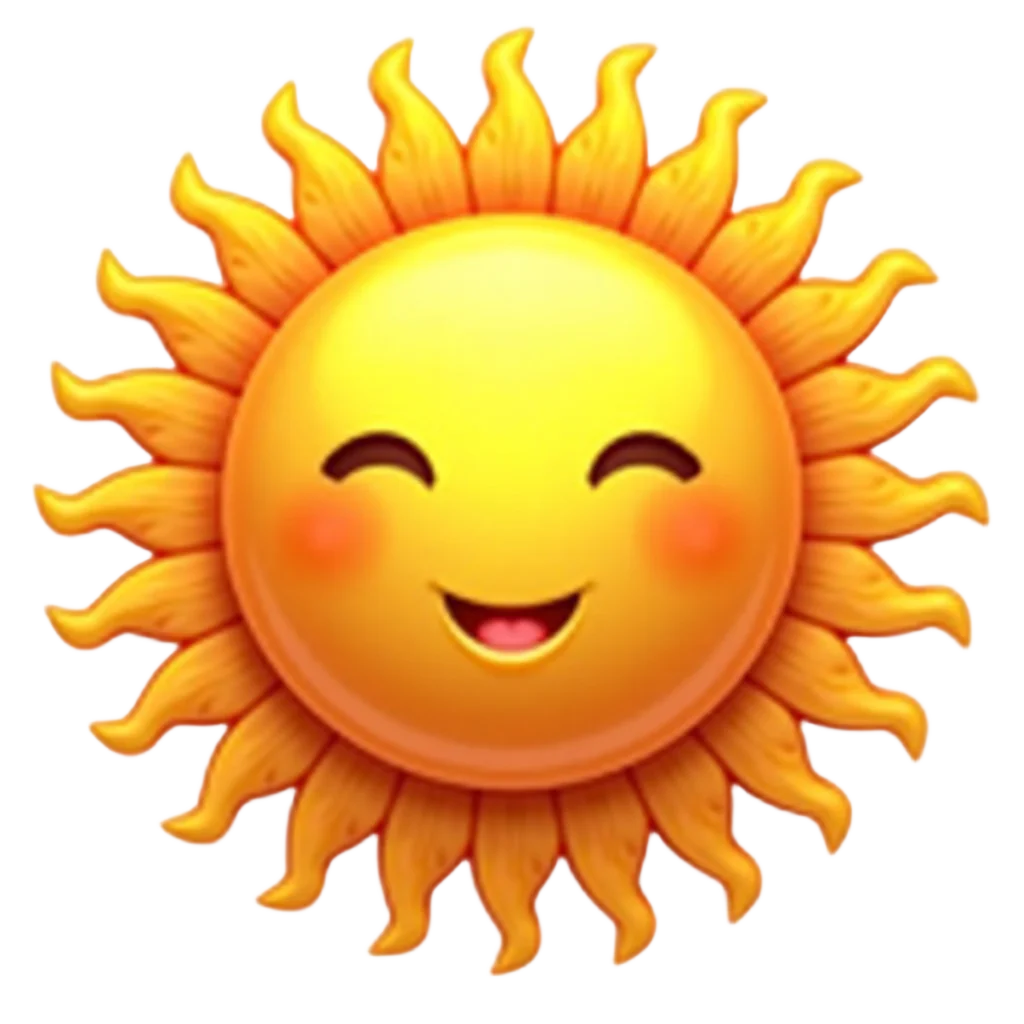 Happy Sun Emoji