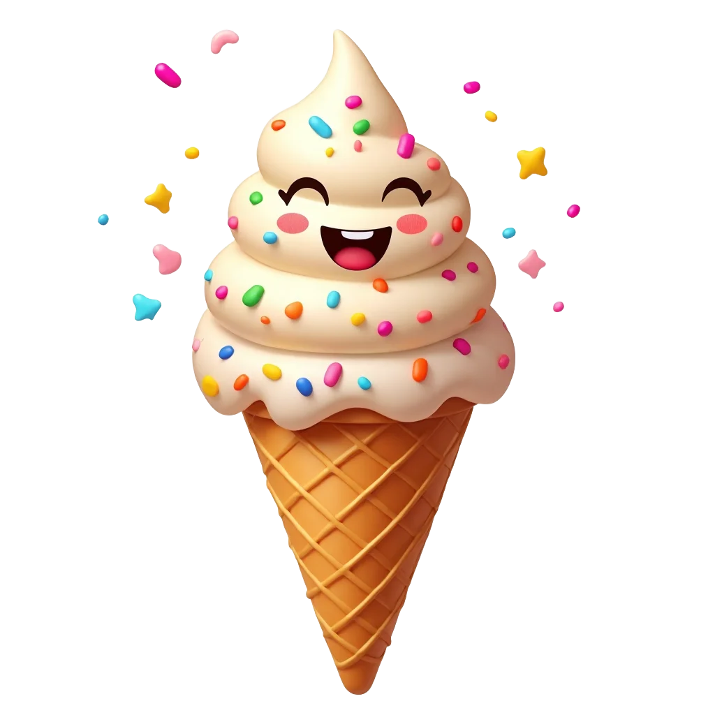 Happy Ice Cream Cone