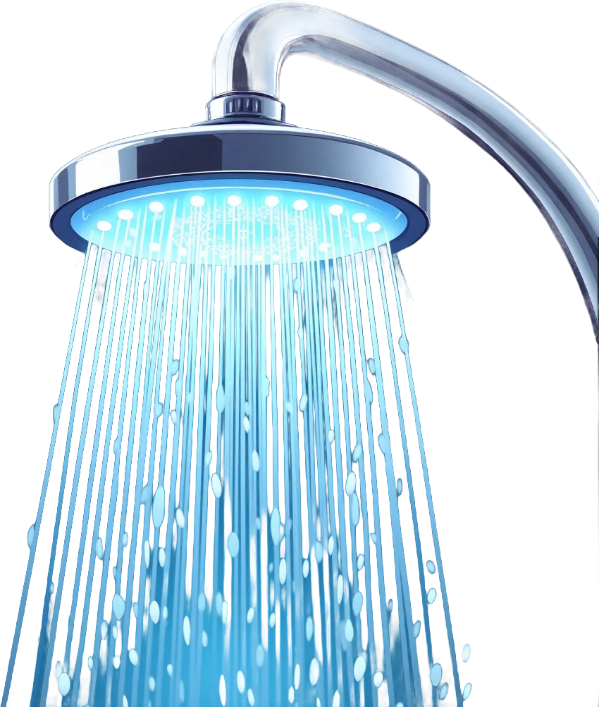 Shower Head with Running Water