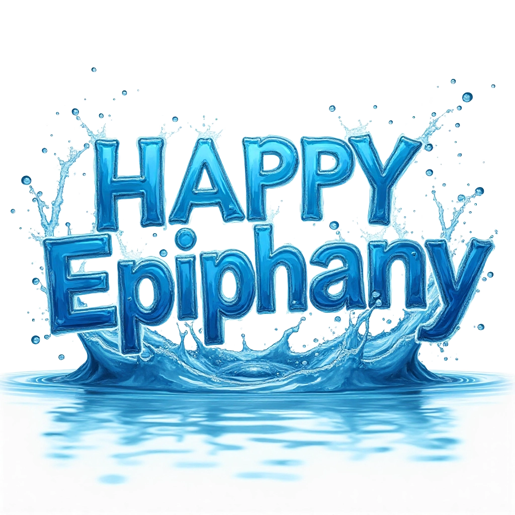 Happy Epiphany Water Splash