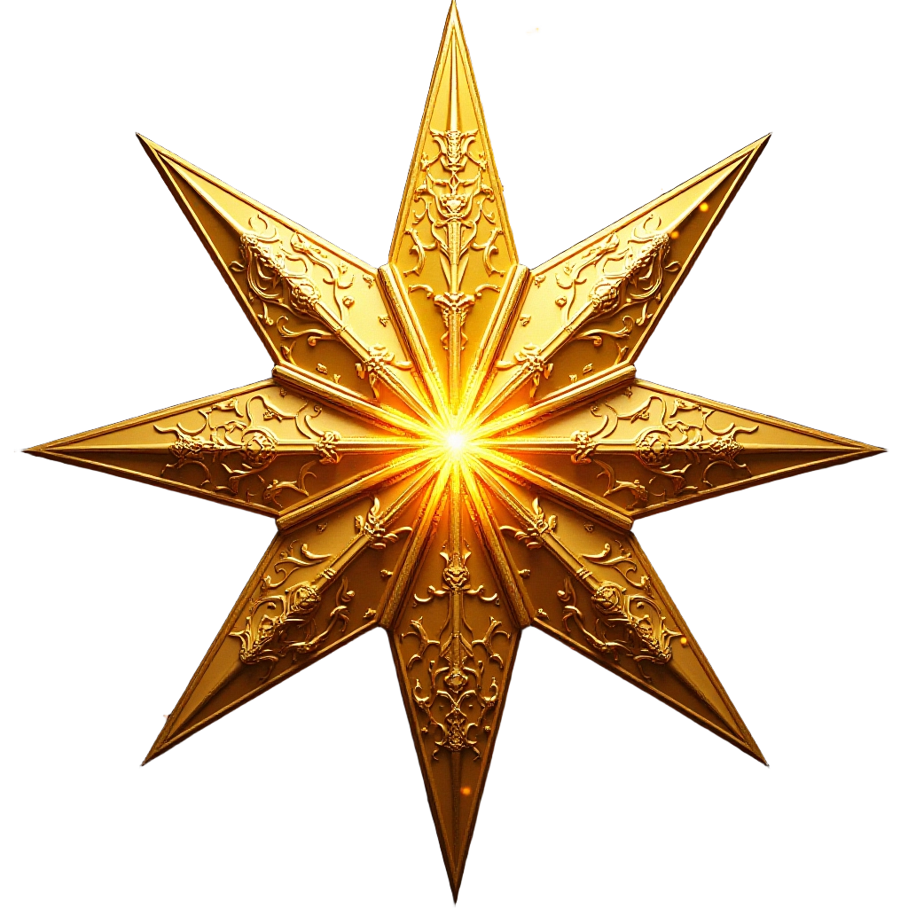 Golden Star Ornament