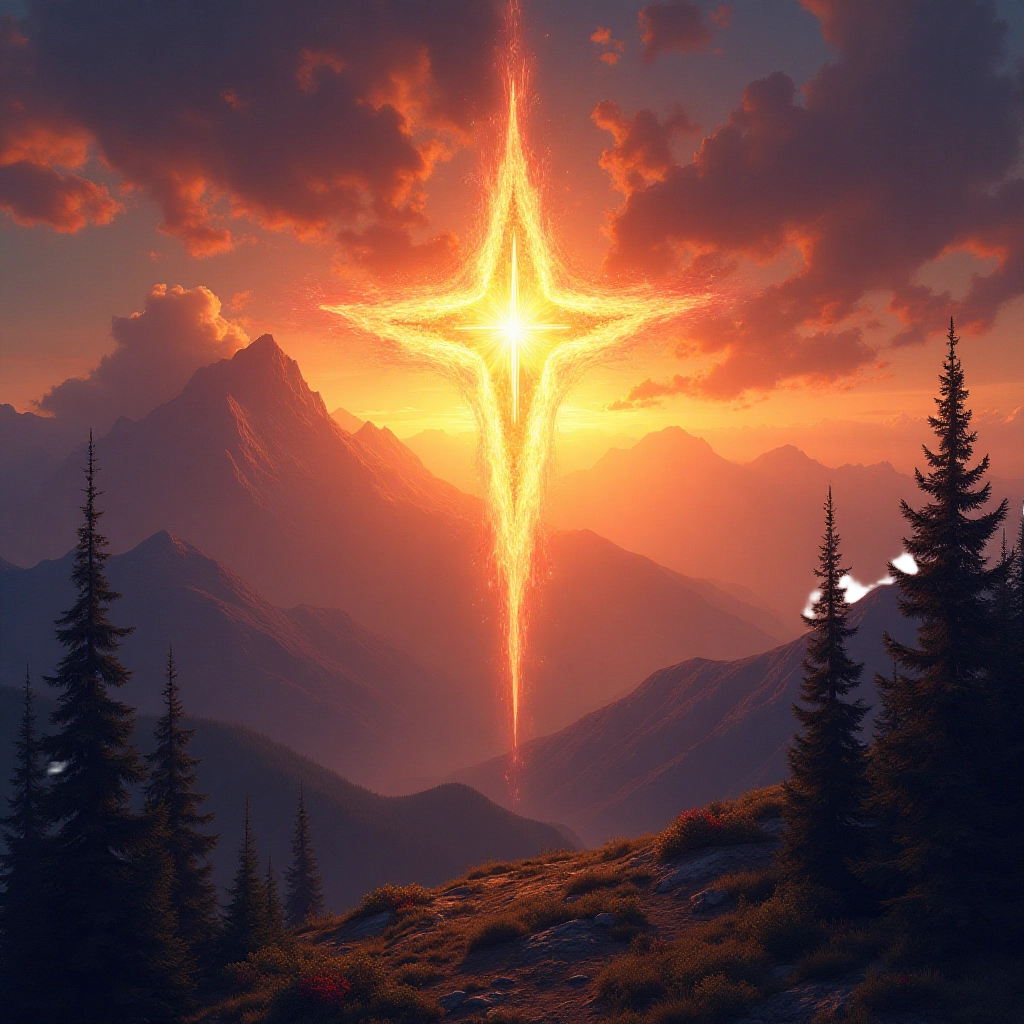 Celestial Light in the Mountains