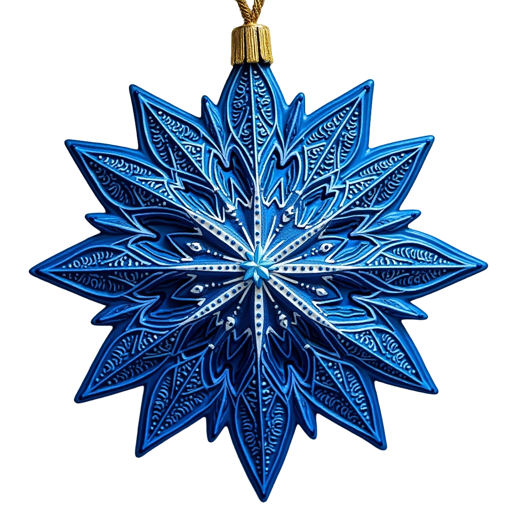 Blue Snowflake Ornament