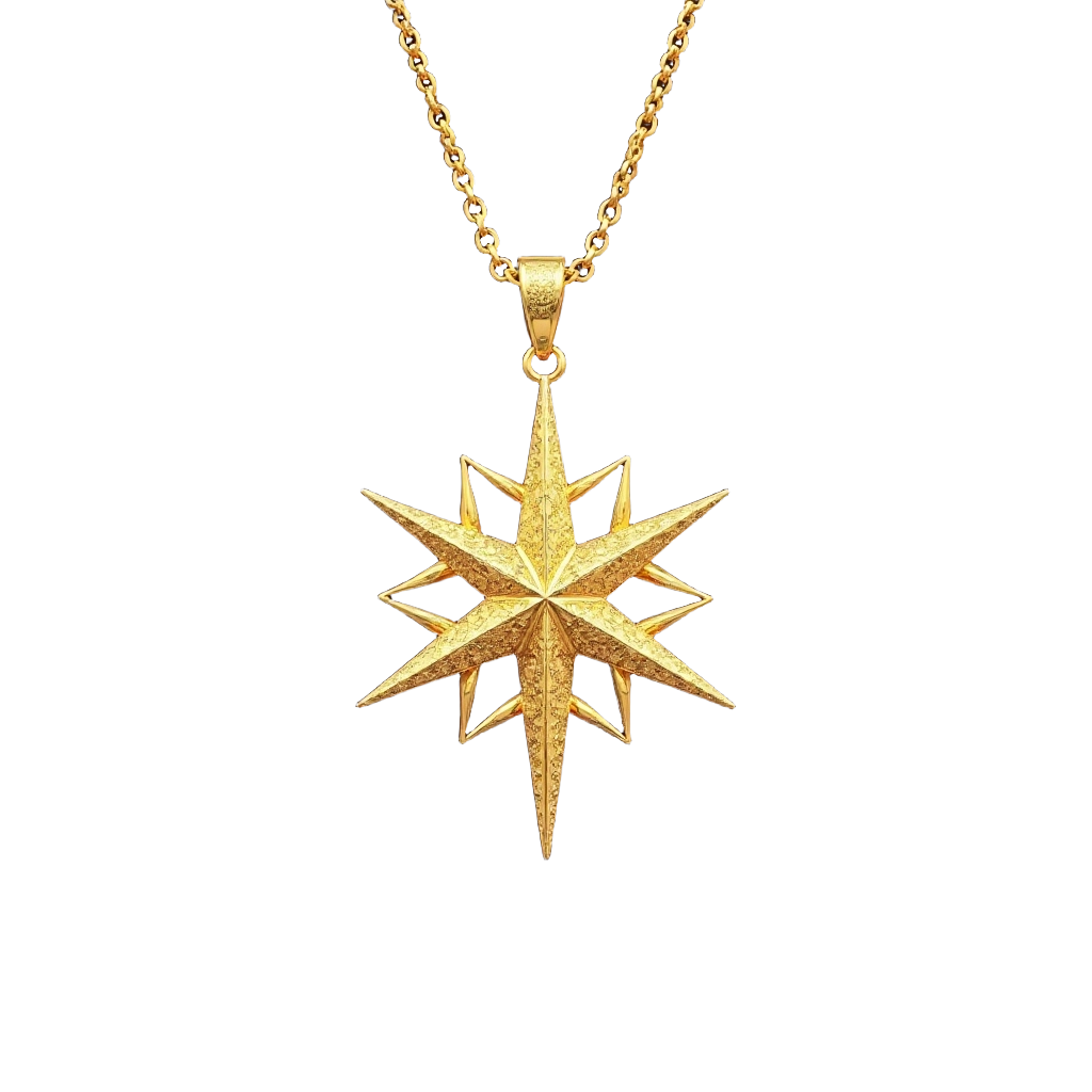 Golden Star Pendant Necklace