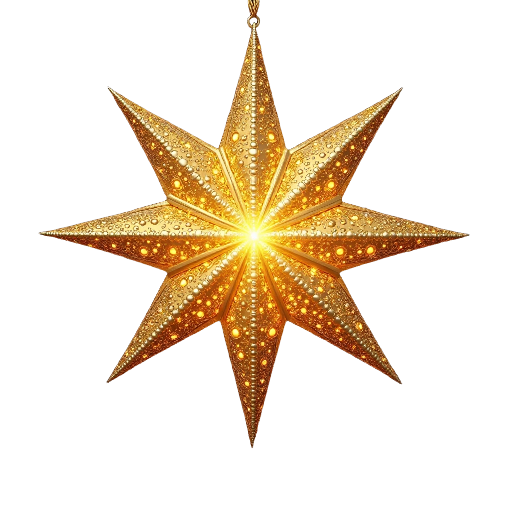 Golden Star Ornament