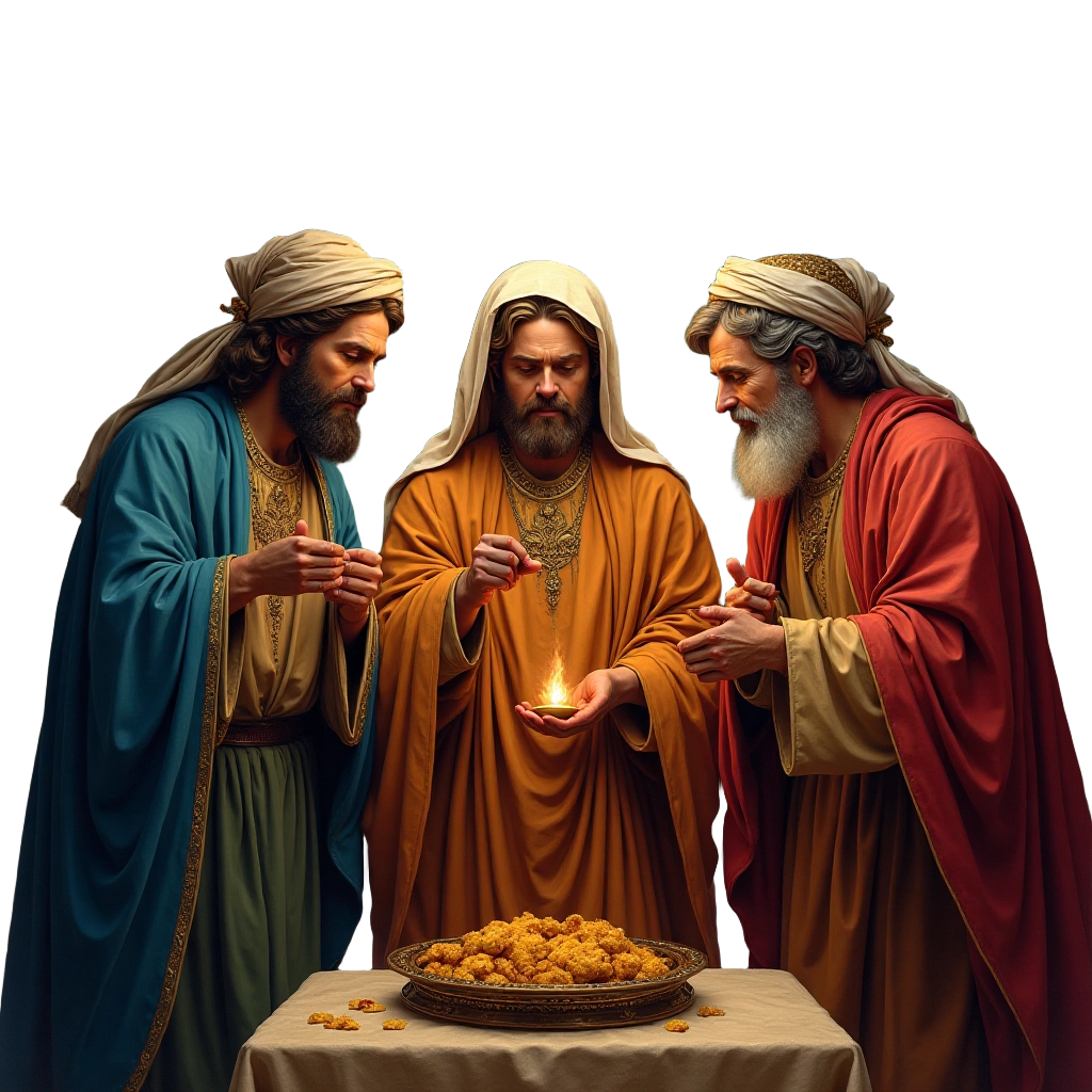 Three Wise Men Offering Gifts