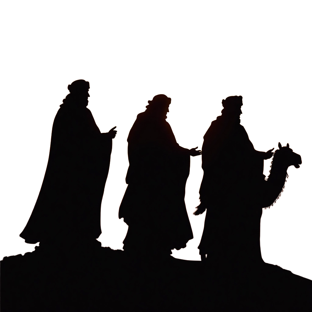 Silhouettes of the Three Wise Men