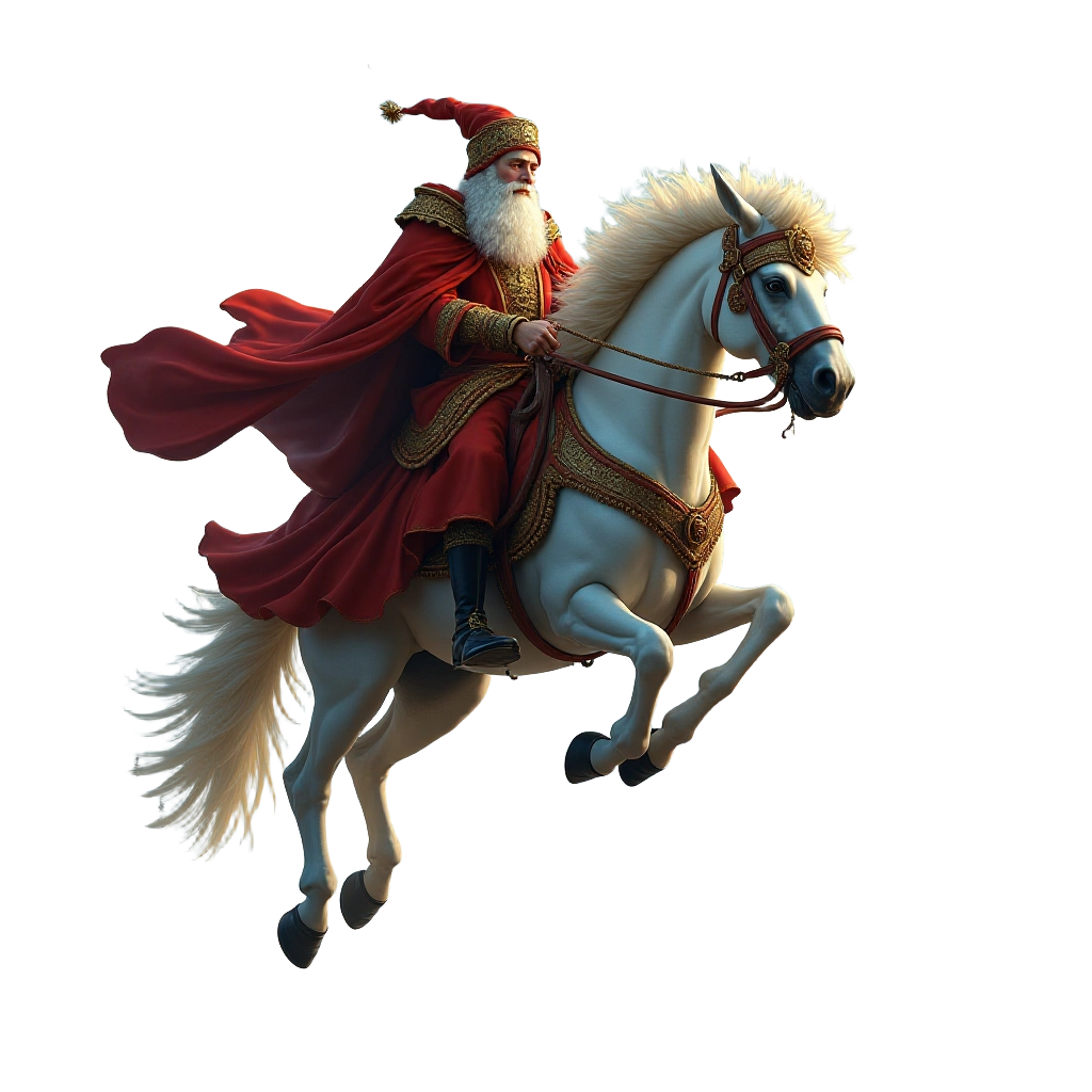 Santa Claus on a Horse