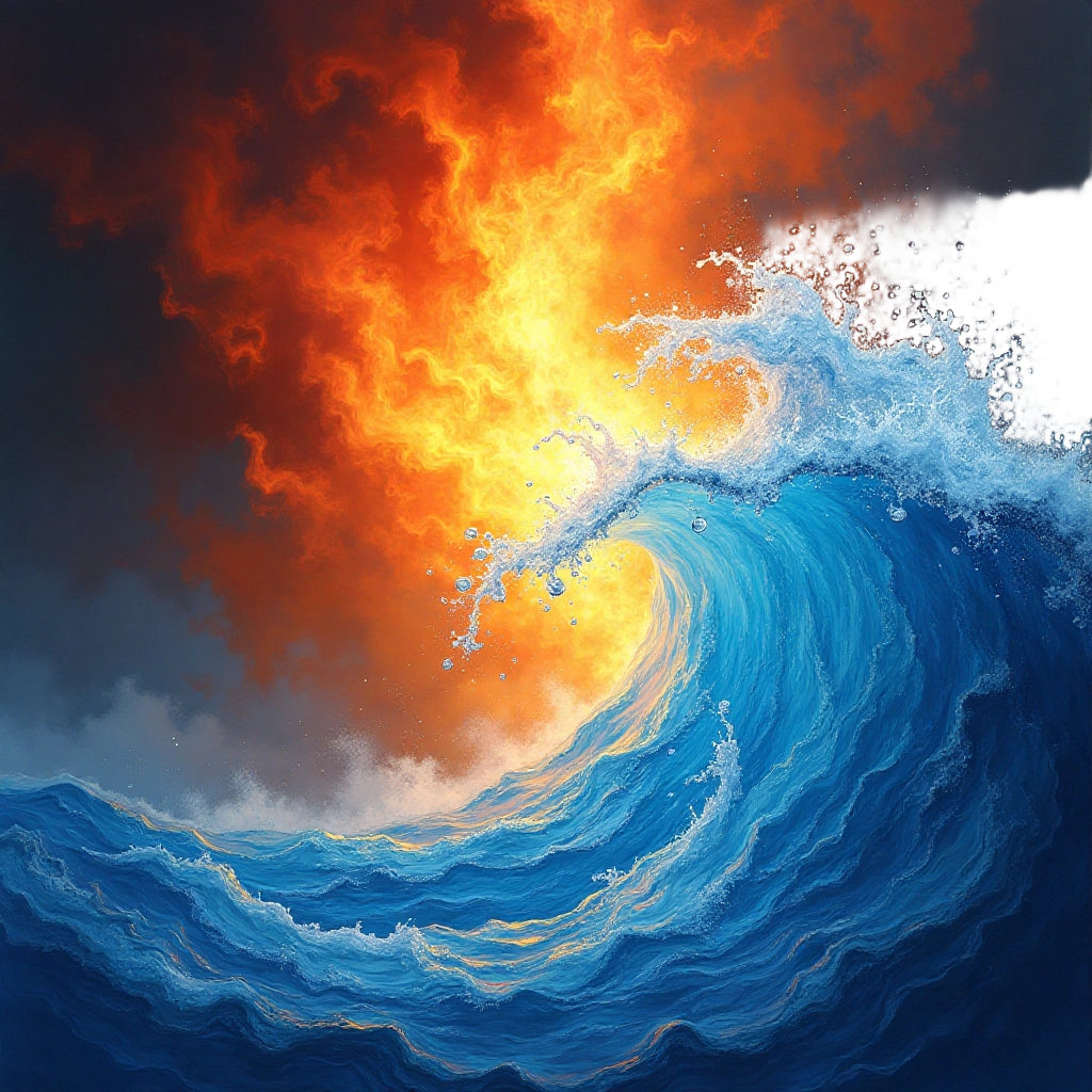 Fire and Water Collision