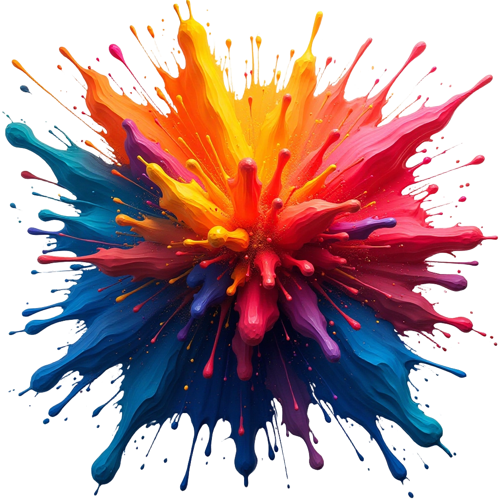 Colorful Paint Explosion