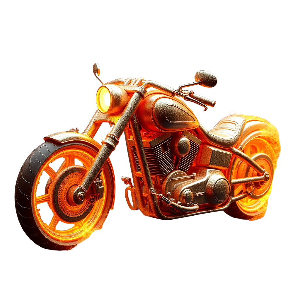 Flaming Motorcycle