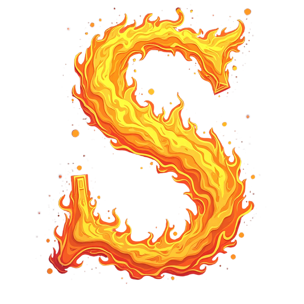 Flaming Letter S