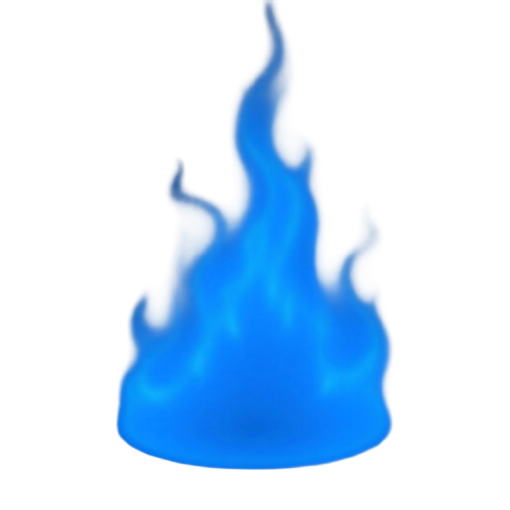 Blue Flame Illustration