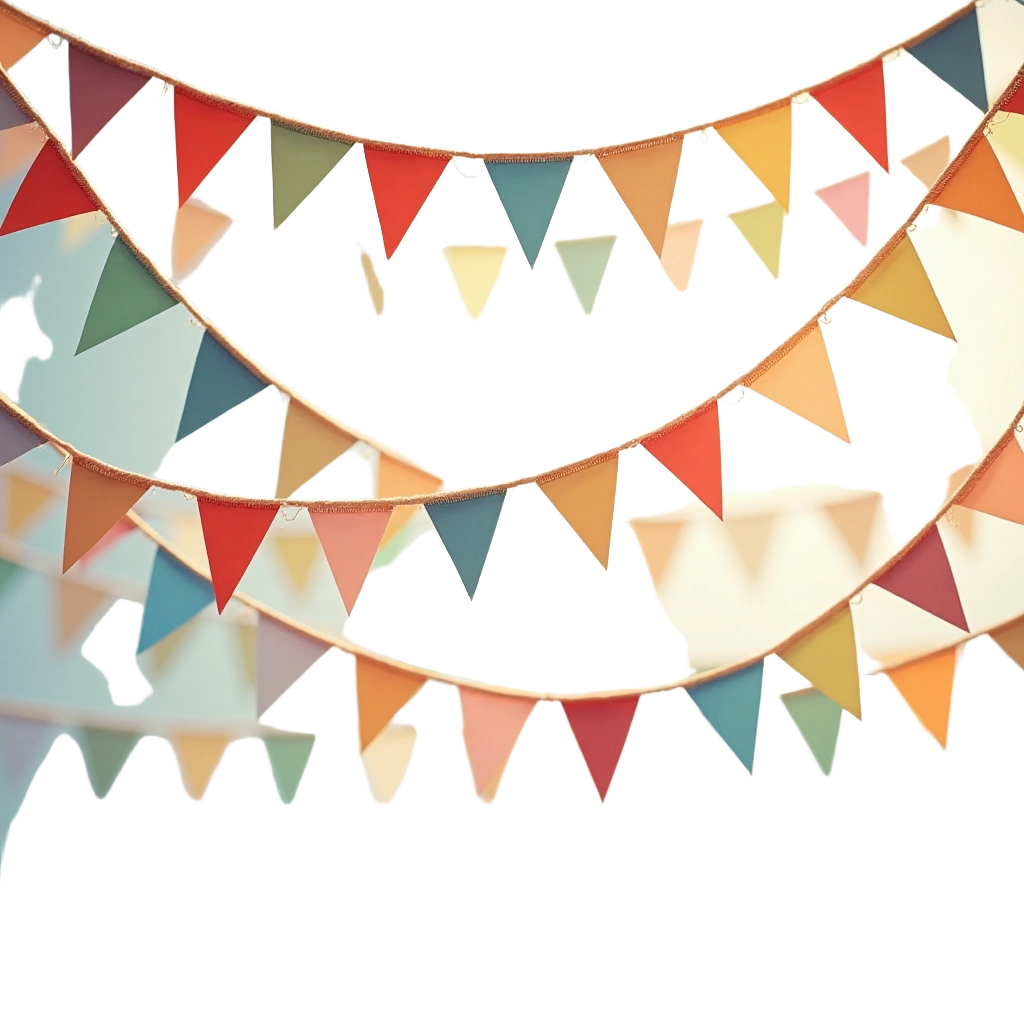 Colorful Party Bunting Flags