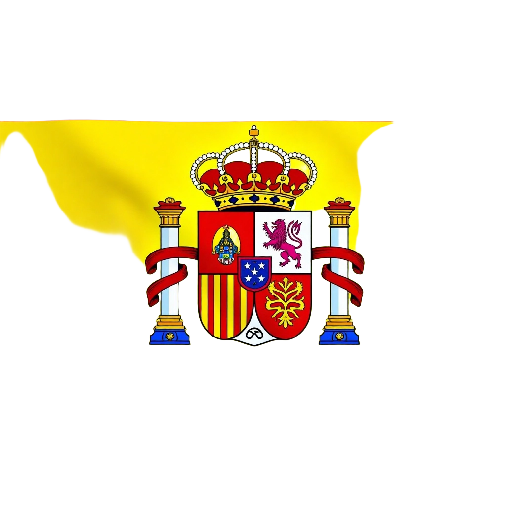 Spanish Flag with Coat of Arms