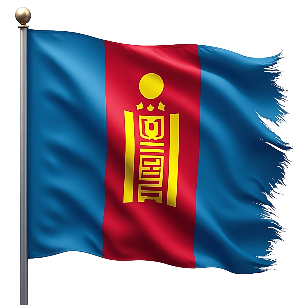 The Flag of Mongolia