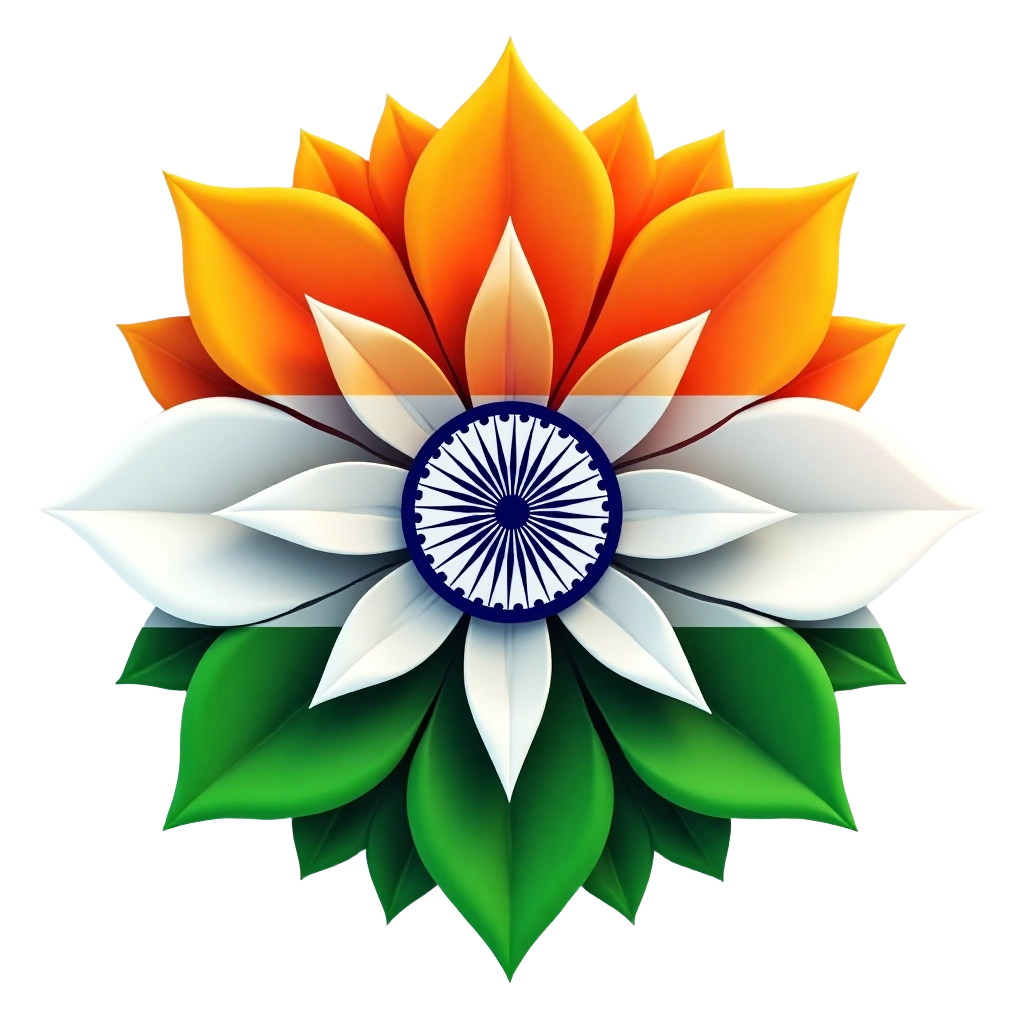 Indian Flag Lotus Flower