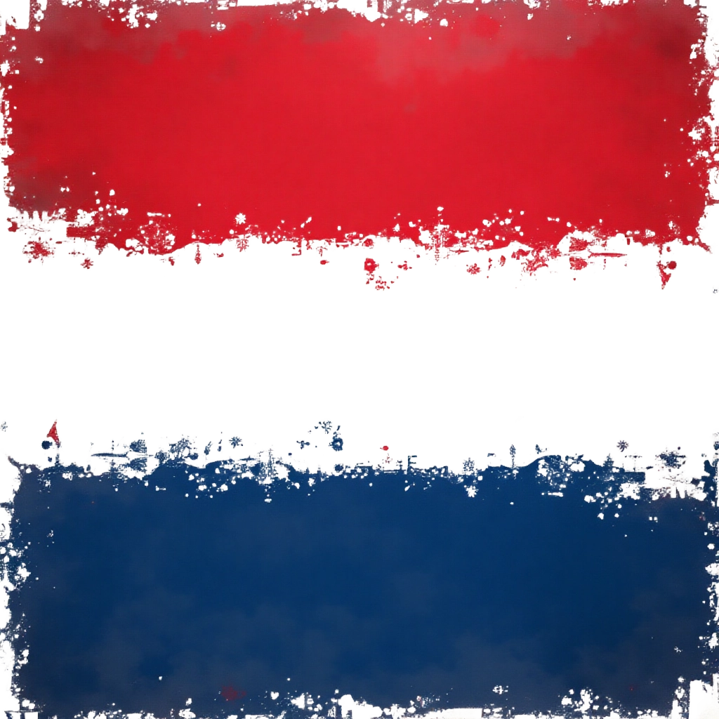 Abstract Red, Black, and Blue Artwork