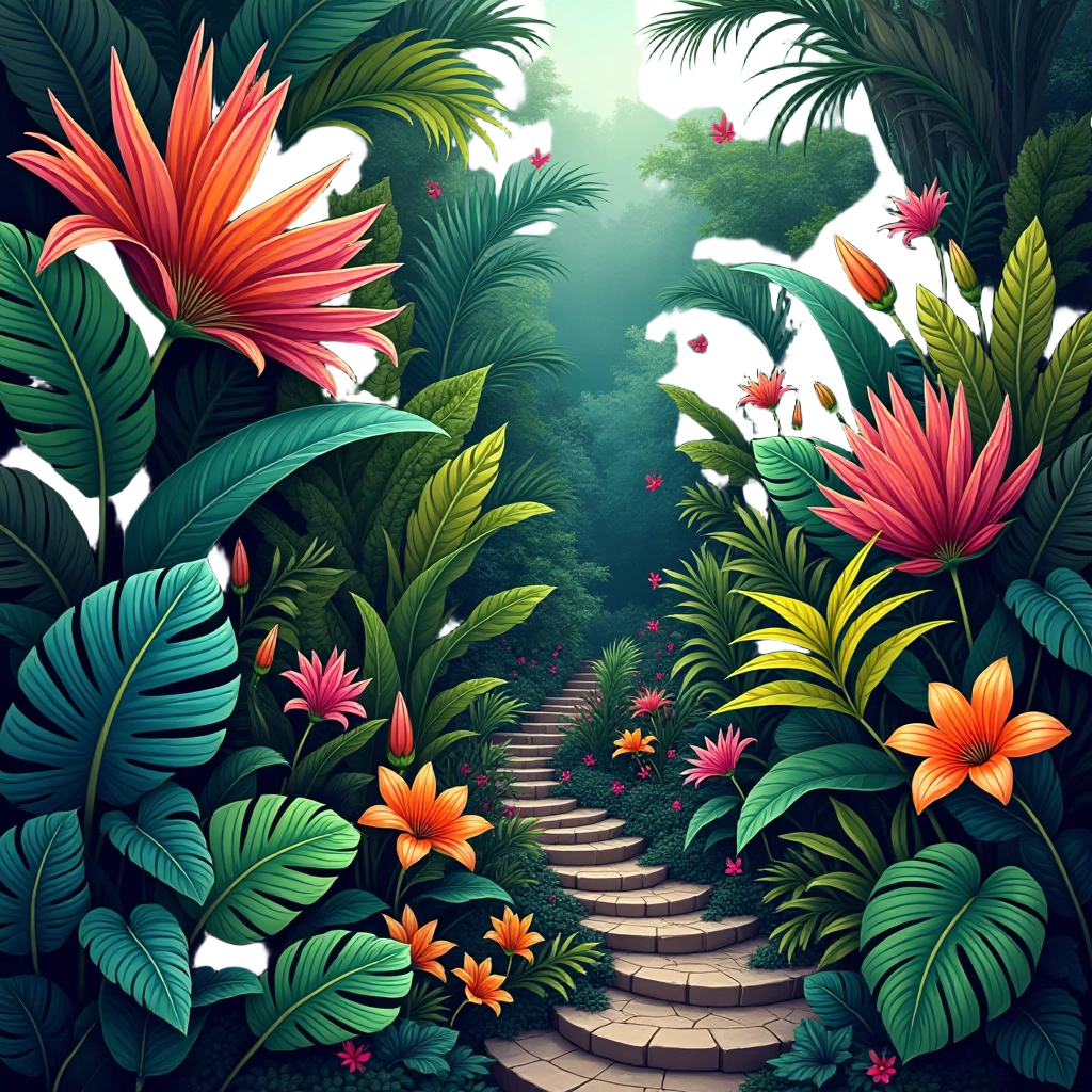 Enchanted Tropical Garden