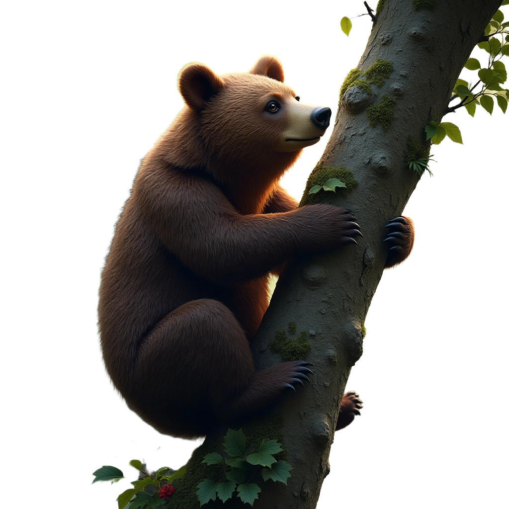 Bear Climbing a Tree